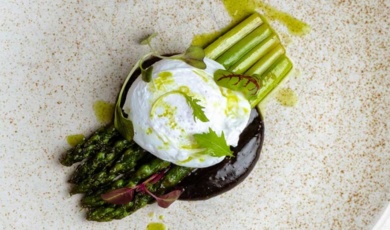 Asparagus With Poached Egg Sauce
